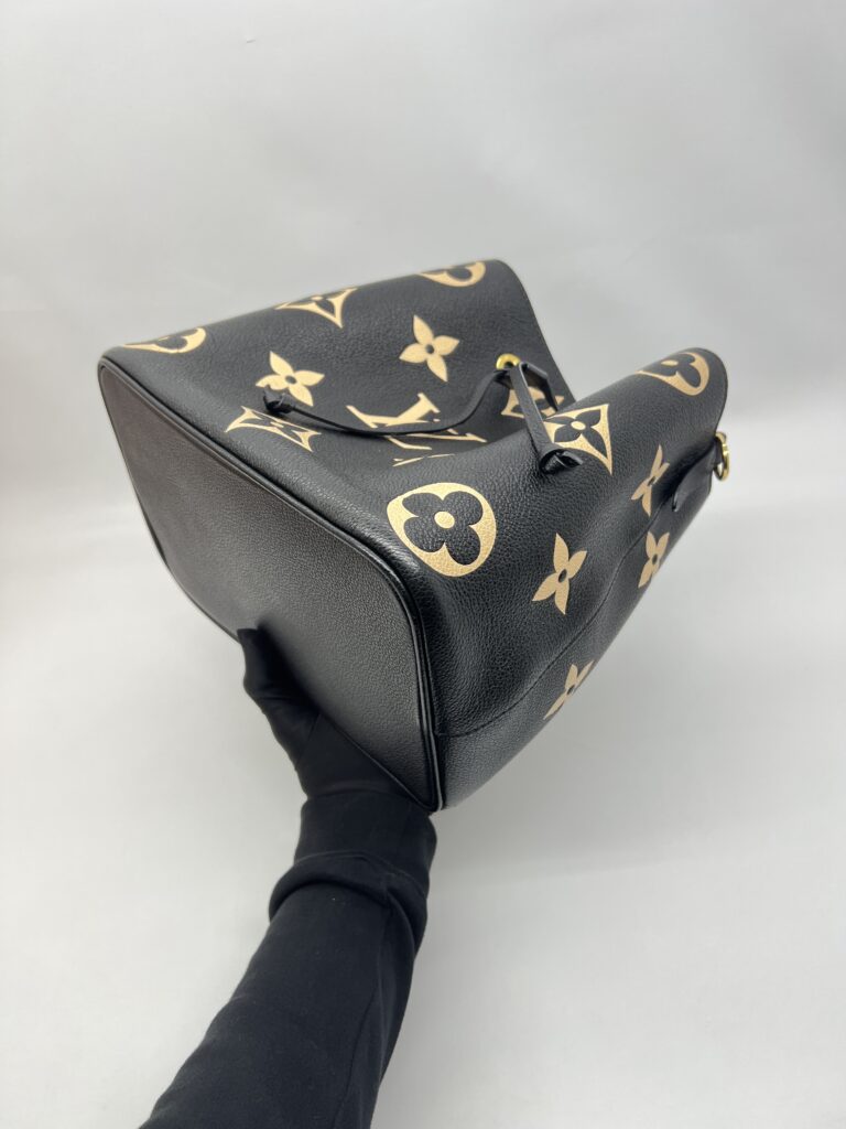 Louis Vuitton Noe Neo MM Monogram Empreinte Noir Beige GHW
