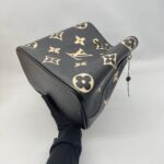 Louis Vuitton Noe Neo MM Monogram Empreinte Noir Beige GHW