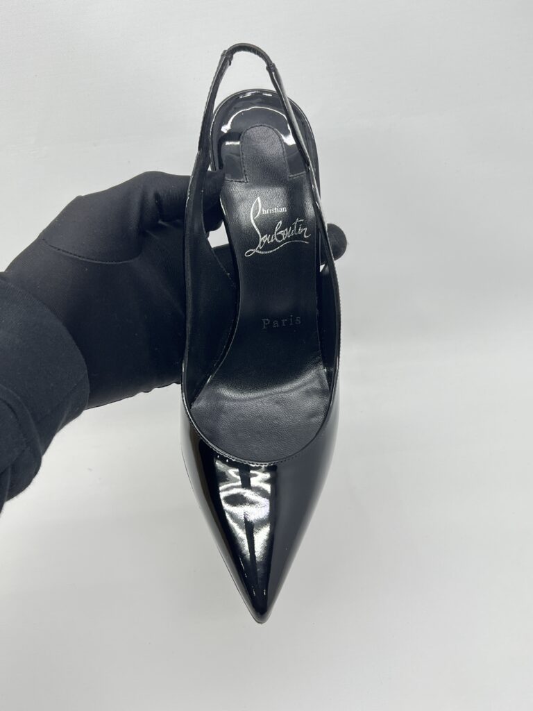 Christian Louboutin Hot Chick Sling 100 Vernis Black