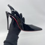 Christian Louboutin Hot Chick Sling 100 Vernis Black