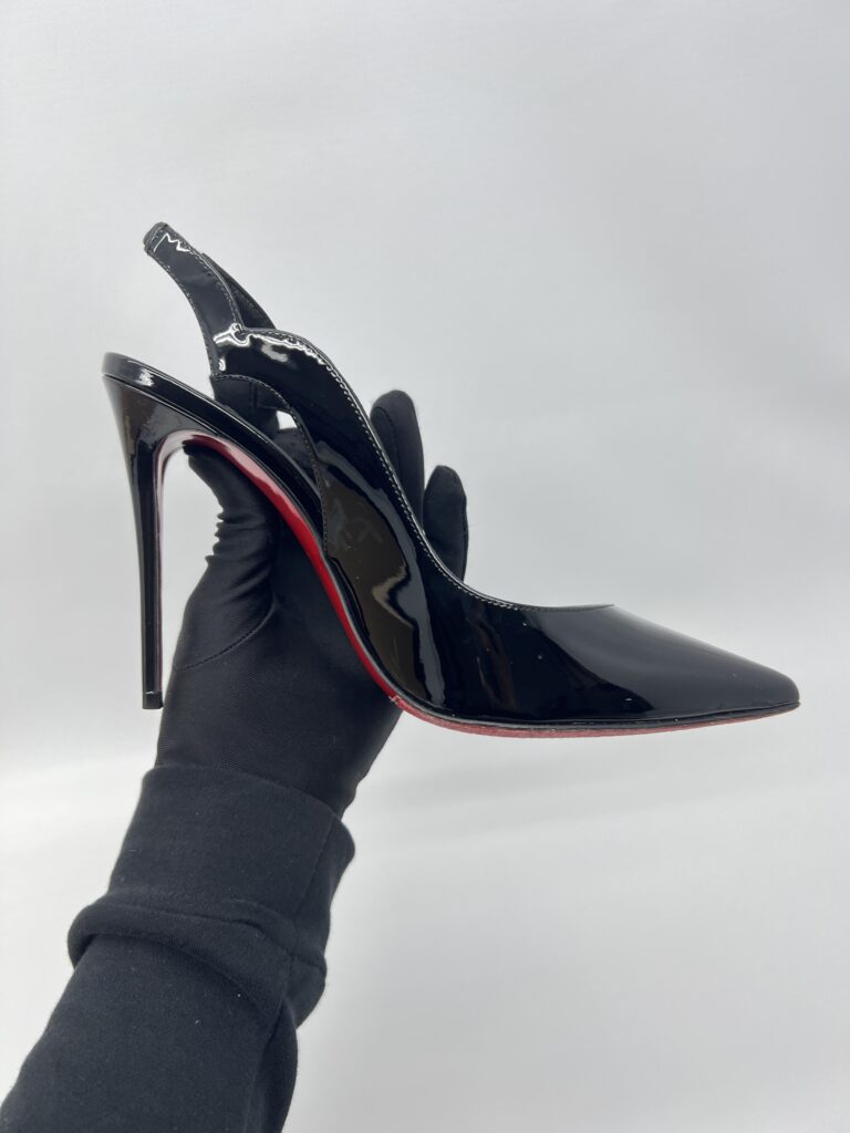 Christian Louboutin Hot Chick Sling 100 Vernis Black