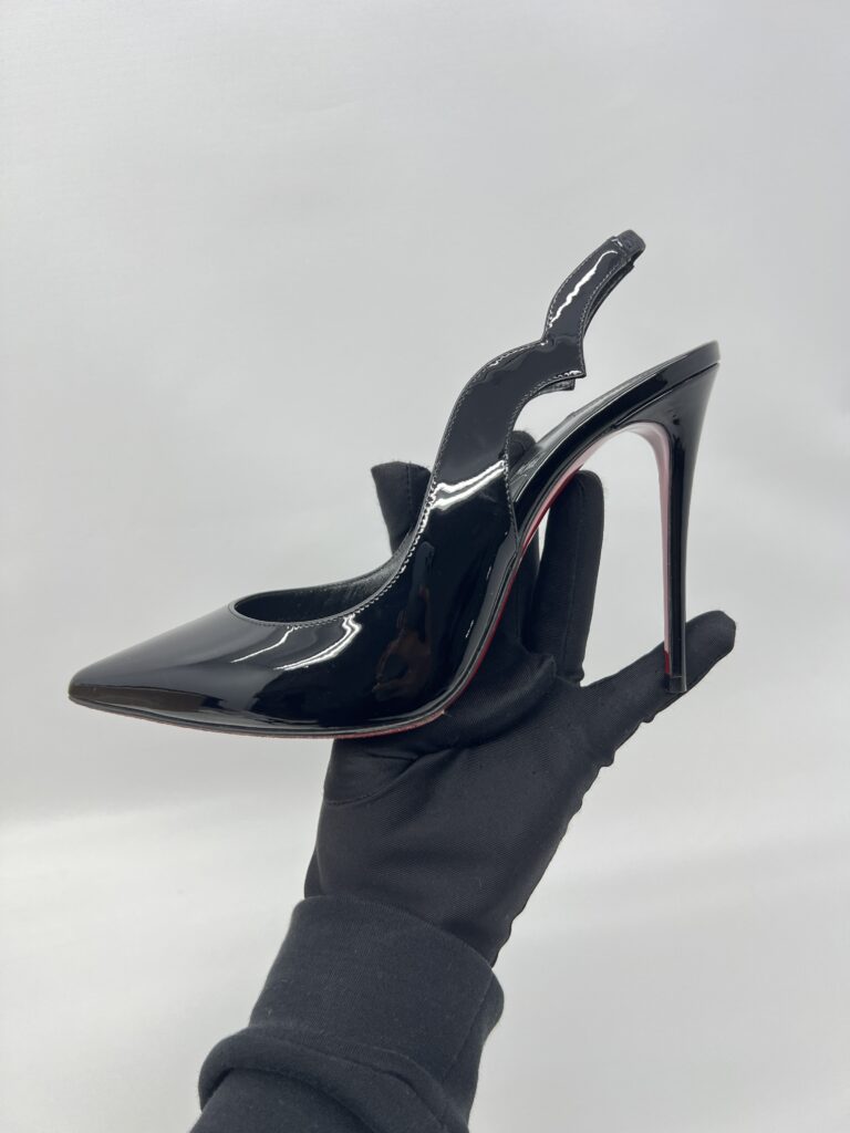 Christian Louboutin Hot Chick Sling 100 Vernis Black