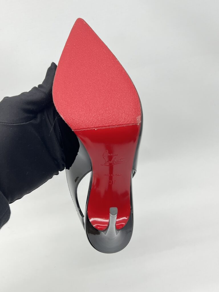 Christian Louboutin Hot Chick Sling 100 Vernis Black