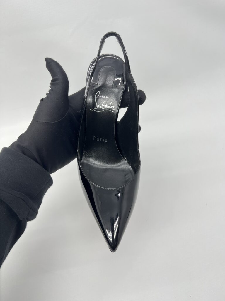 Christian Louboutin Hot Chick Sling 100 Vernis Black