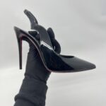 Christian Louboutin Hot Chick Sling 100 Vernis Black