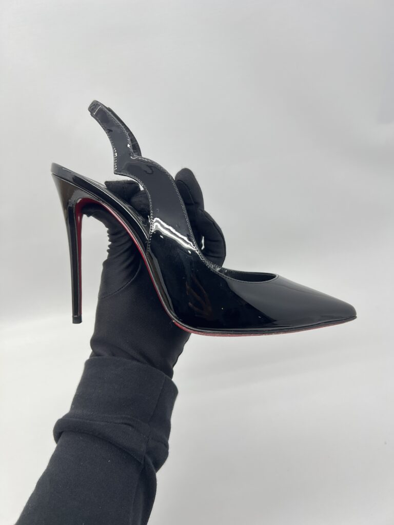 Christian Louboutin Hot Chick Sling 100 Vernis Black