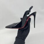 Christian Louboutin Hot Chick Sling 100 Vernis Black