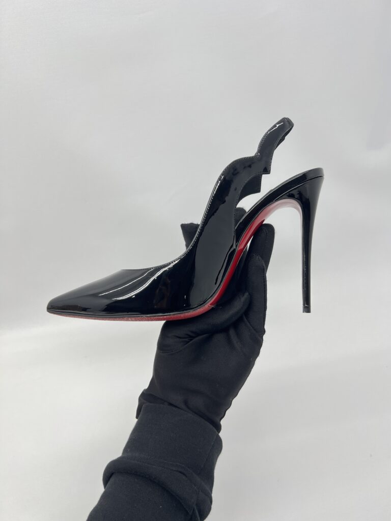 Christian Louboutin Hot Chick Sling 100 Vernis Black
