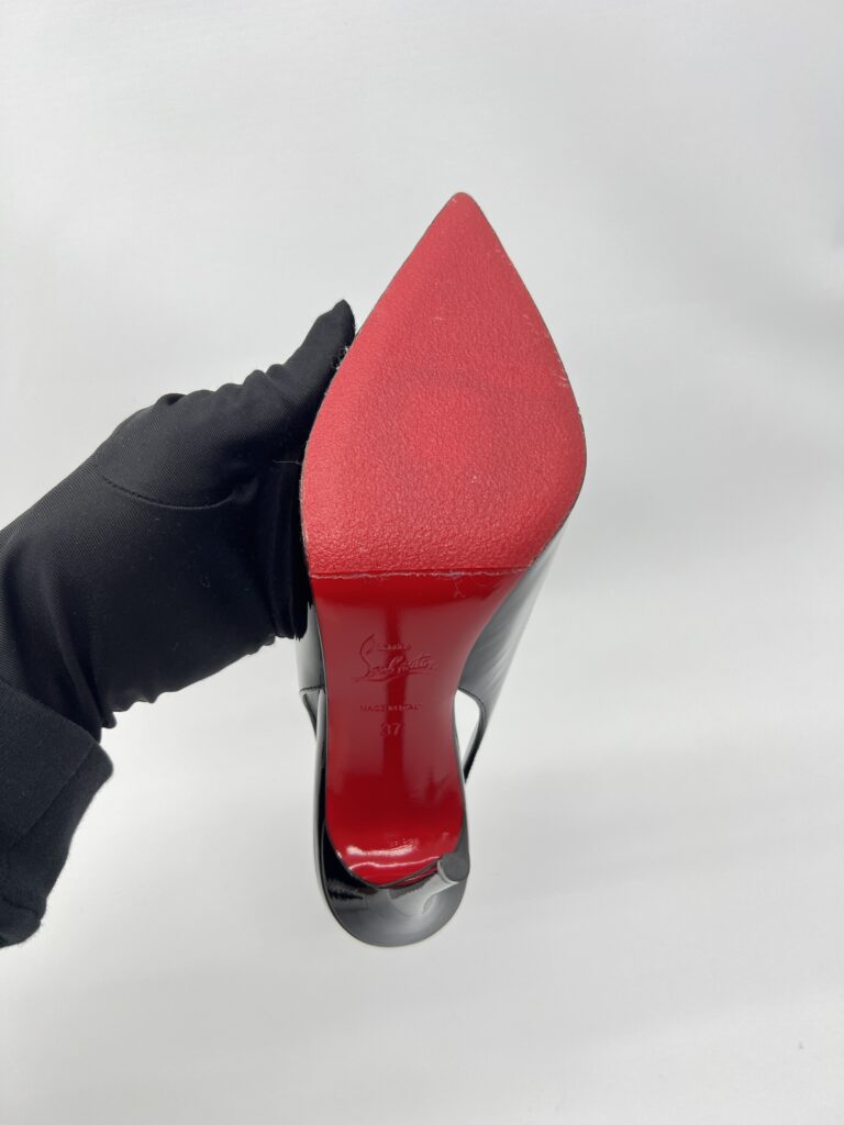 Christian Louboutin Hot Chick Sling 100 Vernis Black