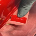 Dior Lady Dior Small Vernis Rouge Cerise GHW