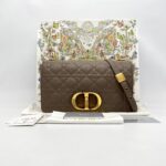 Dior Medium Caro Calfskin Warm Taupe GHW