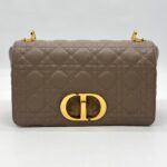 Dior Medium Caro Calfskin Warm Taupe GHW