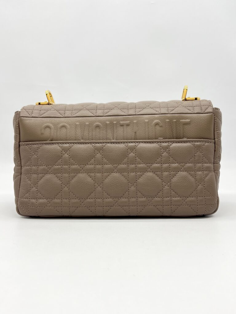 Dior Medium Caro Calfskin Warm Taupe GHW
