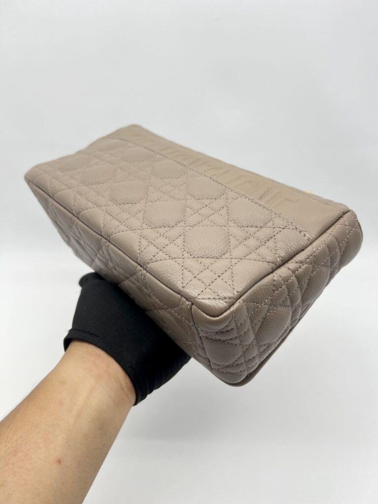 Dior Medium Caro Calfskin Warm Taupe GHW
