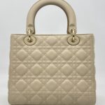 Dior Medium Lady Dior Lambskin Beige Trench GHW