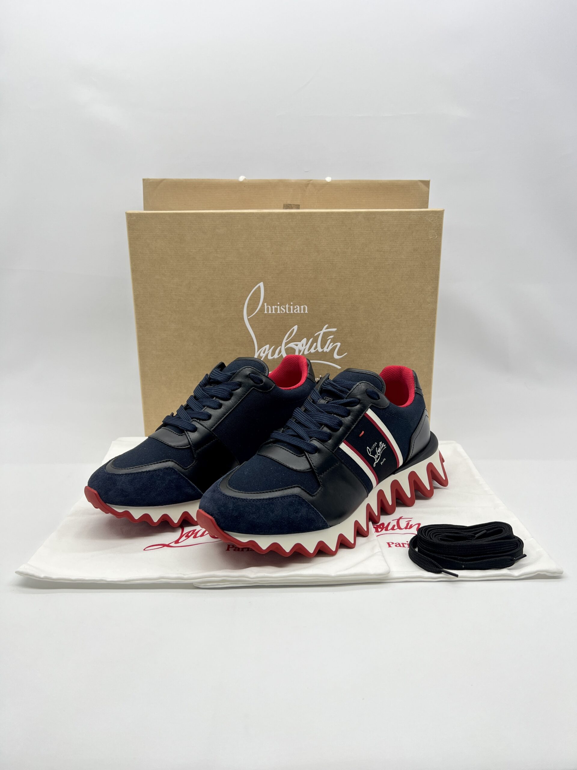 Christian Louboutin Natroshark Sneakers Navy Black