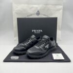 Prada Prax 2.0 Re-Nylon and Leather Sneaker Black