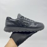 Prada Prax 2.0 Re-Nylon and Leather Sneaker Black