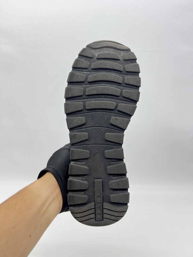 Prada Prax 2.0 Re-Nylon and Leather Sneaker Black