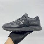 Prada Prax 2.0 Re-Nylon and Leather Sneaker Black