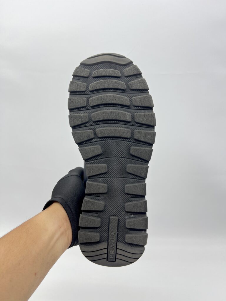 Prada Prax 2.0 Re-Nylon and Leather Sneaker Black