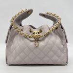 Chanel C25 Small Caviar Lilac Gold Hardware