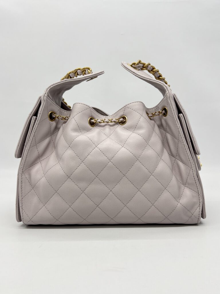 Chanel C25 Small Caviar Lilac Gold Hardware