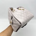 Chanel C25 Small Caviar Lilac Gold Hardware