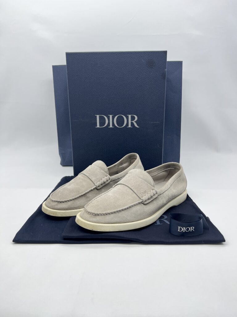 Dior Granville Loafer Suede Calfskin Grey
