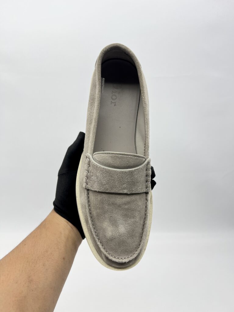 Dior Granville Loafer Suede Calfskin Grey