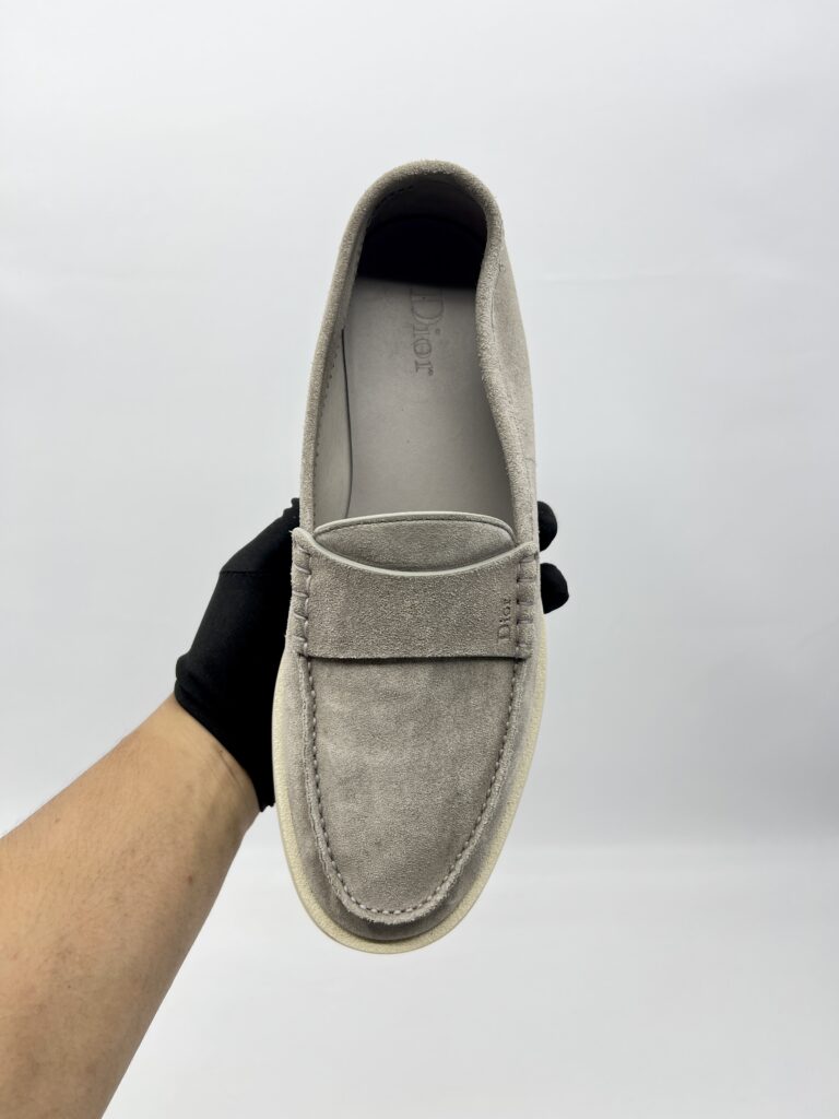 Dior Granville Loafer Suede Calfskin Grey