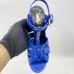 Saint Laurent Tribute Heels Bleu Majorelle Vernis