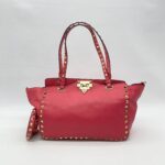 Valentino Rockstud Tote Hot Pink Light GHW
