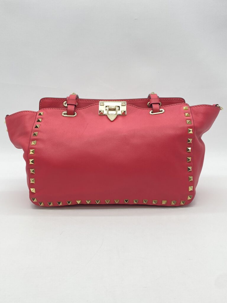 Valentino Rockstud Tote Hot Pink Light GHW