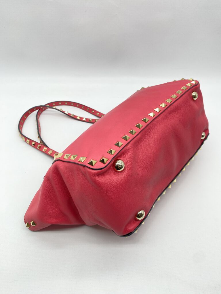 Valentino Rockstud Tote Hot Pink Light GHW