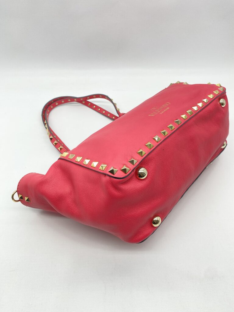 Valentino Rockstud Tote Hot Pink Light GHW