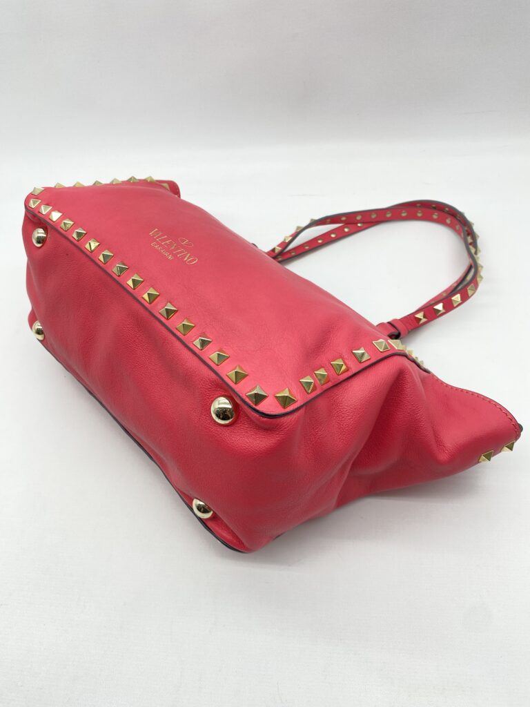 Valentino Rockstud Tote Hot Pink Light GHW