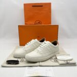 Hermes Sneaker Homme Quicker Blanc/Orange