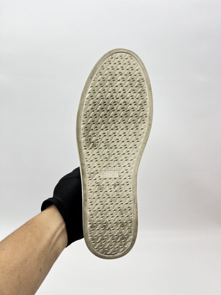 Hermes Sneaker Homme Quicker Blanc/Orange