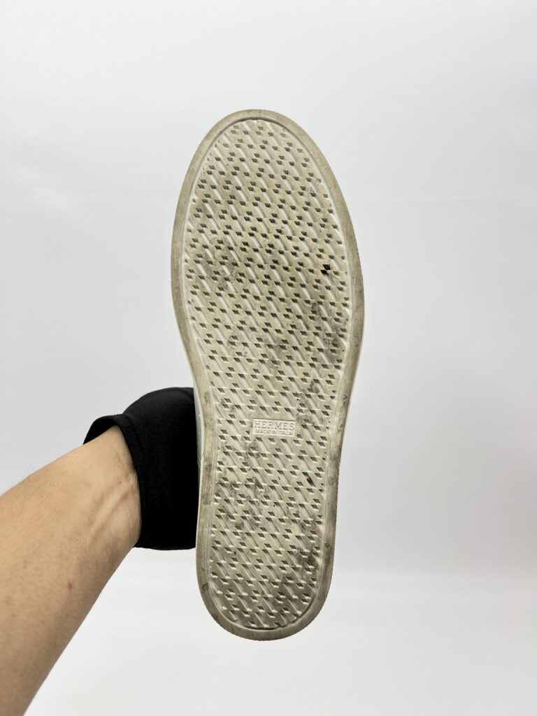 Hermes Sneaker Homme Quicker Blanc/Orange