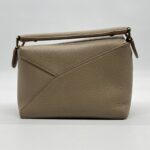 Loewe Mini Puzzle Edge Grained Taupe GHW