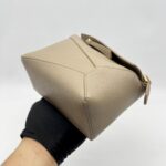 Loewe Mini Puzzle Edge Grained Taupe GHW
