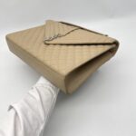 Saint Laurent Envelope Large Bag Grained Beige SHW