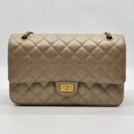 Chanel Reissue 2.55 Metallic Beige GHW