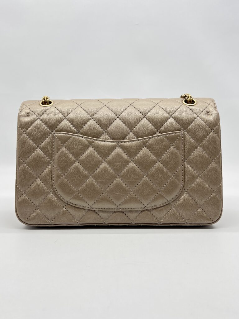 Chanel Reissue 2.55 Metallic Beige GHW