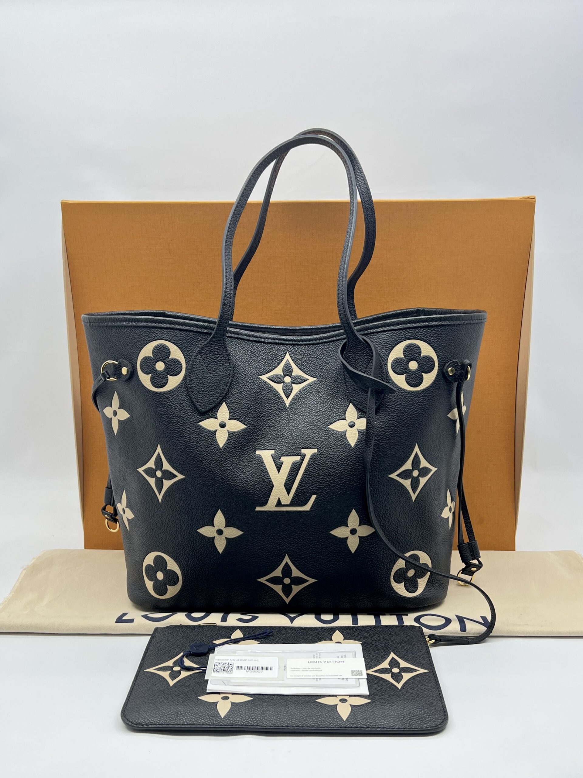 Louis Vuitton Neverfull MM Monogram Empriente Black GHW