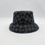 Gucci Oscar Bucket Hat GG Monogram Black