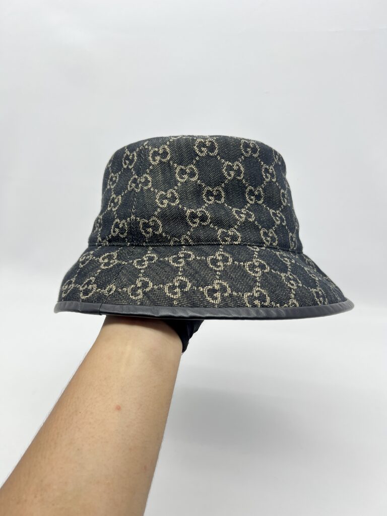 Gucci Oscar Bucket Hat GG Monogram Black