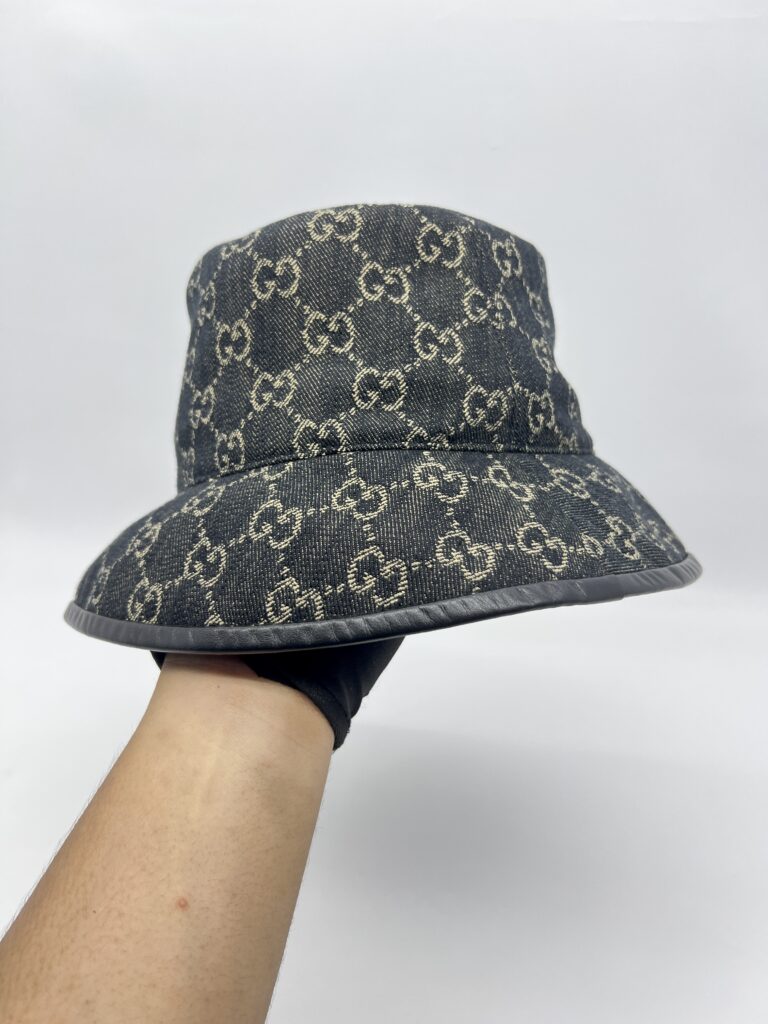 Gucci Oscar Bucket Hat GG Monogram Black