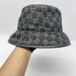 Gucci Oscar Bucket Hat GG Monogram Black